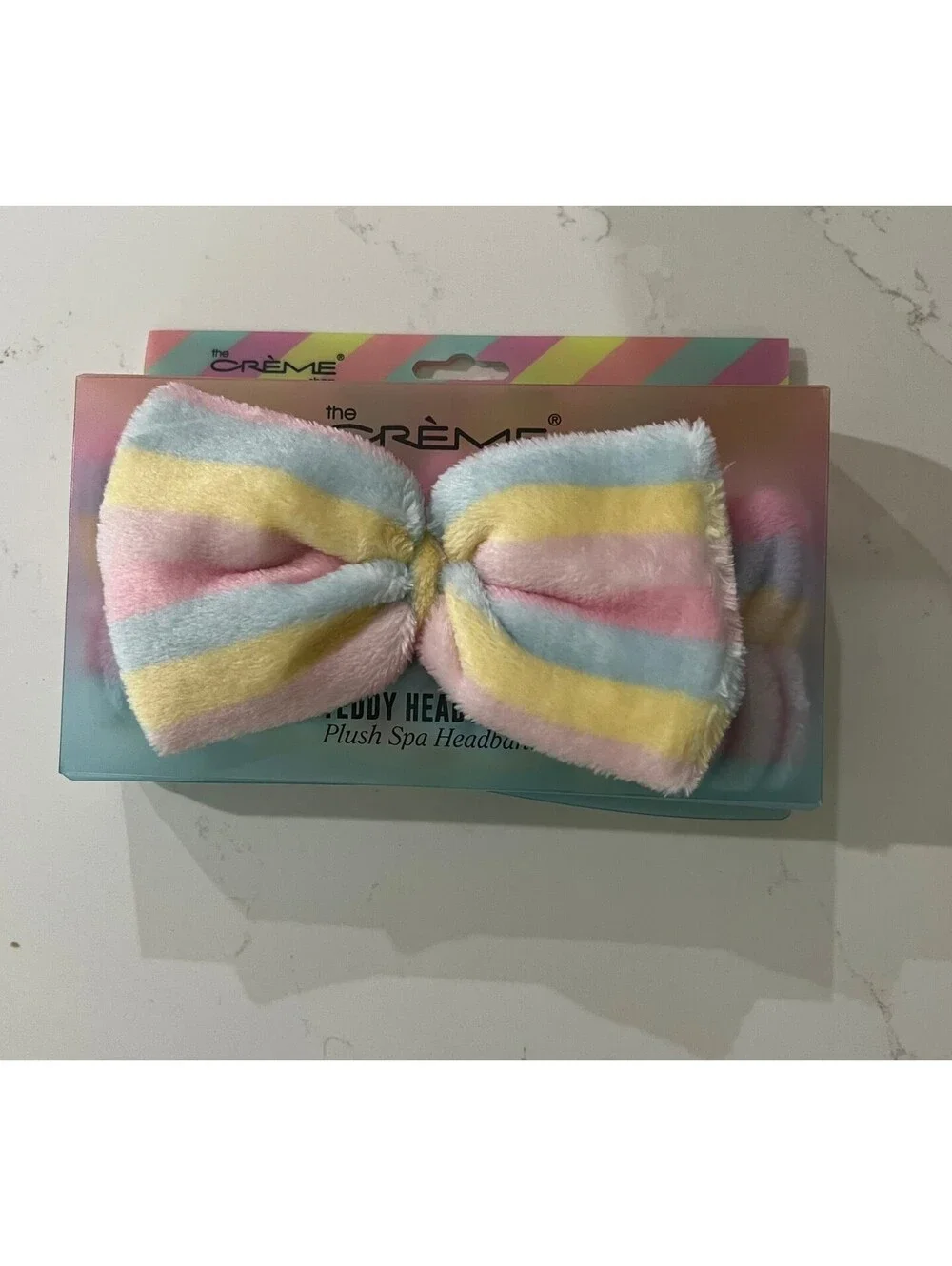 The Creme Shop Teddy Heaedband Pastel Striped
